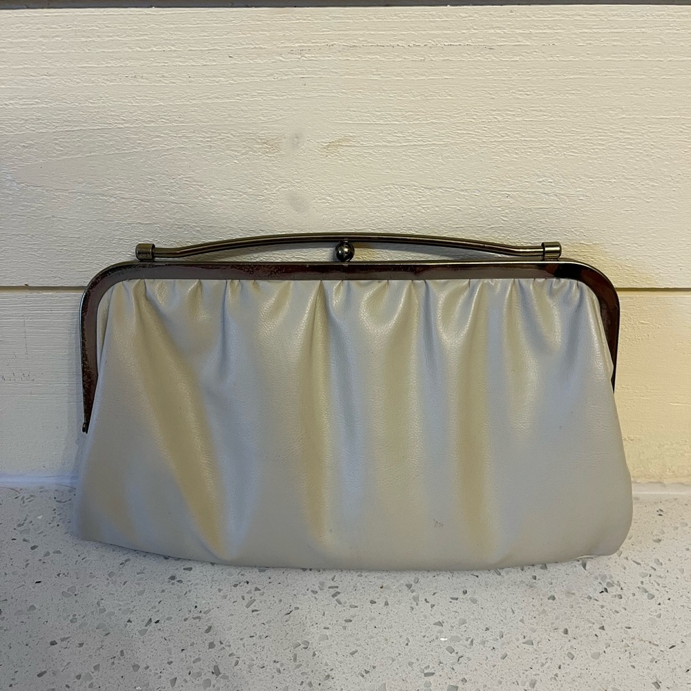 Plain white purse